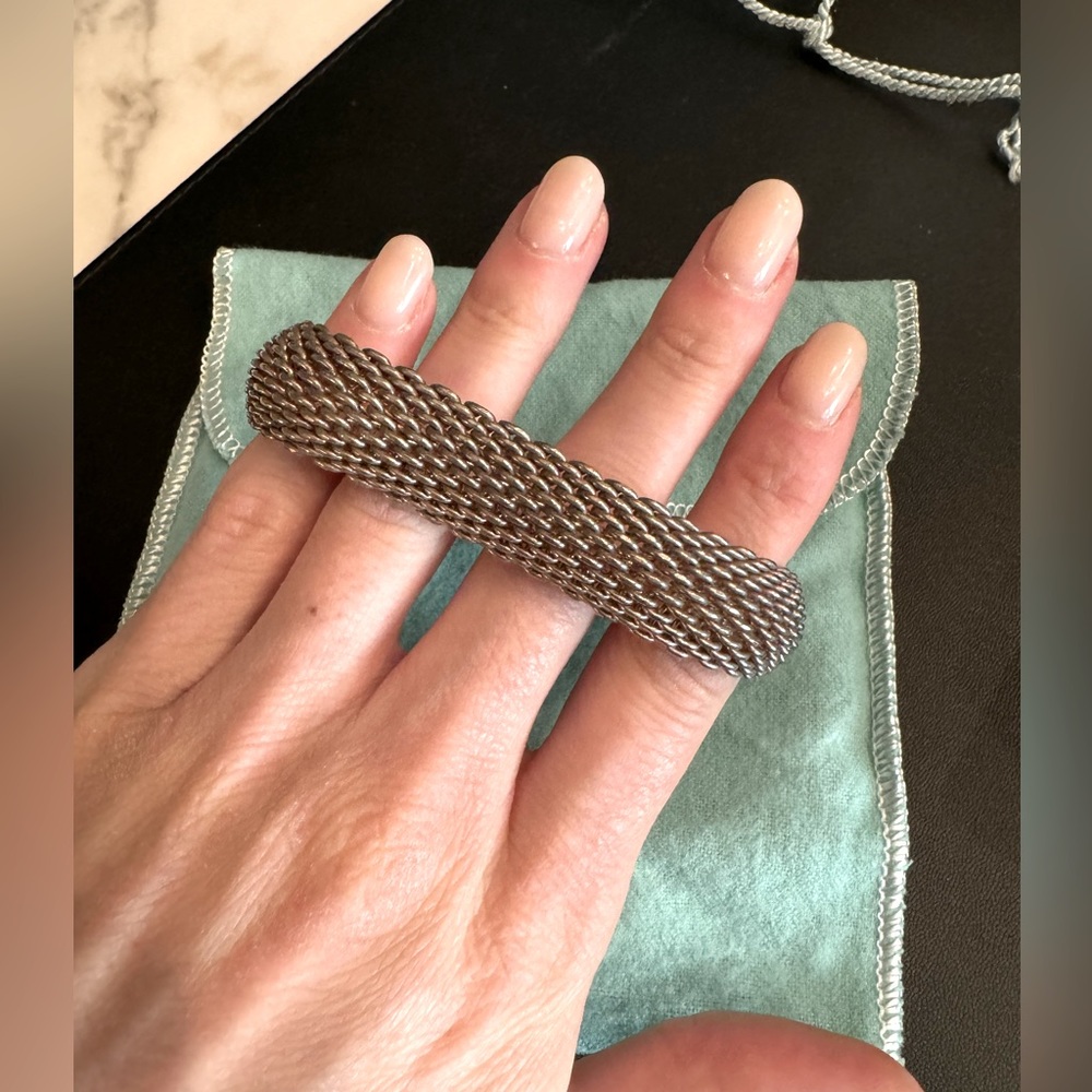Tiffany & Co. Sterling Silver Somerset Mesh Bracelet